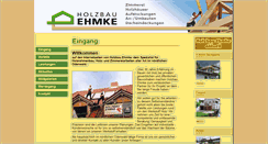 Desktop Screenshot of holzbau-ehmke.de